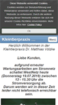 Mobile Screenshot of kleintierpraxis-voelzke.de